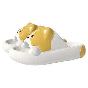 CHEDOIR柯基拖鞋女夏情侣款卡通可爱外穿凉拖鞋静音洗澡凉拖鞋男