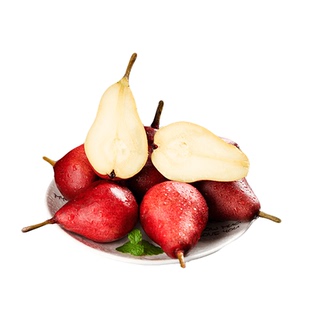 正宗红啤梨新鲜水果当季软糯红宝石梨红皮梨太婆梨香软梨整箱包邮