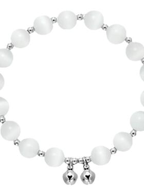 猫眼石铃铛手链女高级感ins小众设计2024年新款串珠闺蜜气质手饰