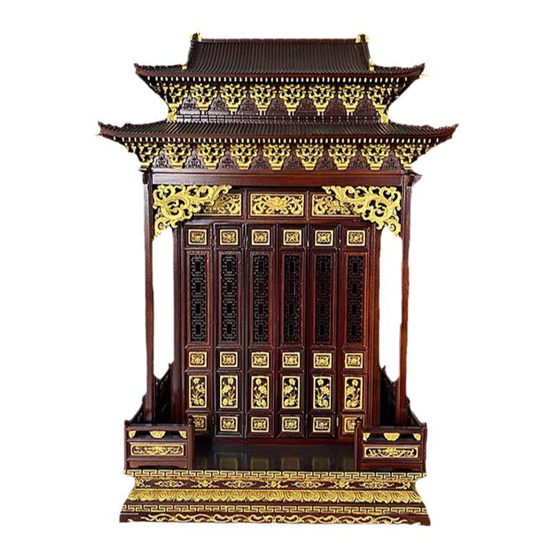 实木佛龛供台家用财神观音关公供装饰摆件