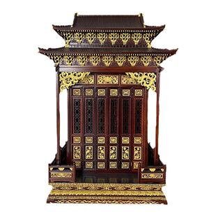 实木佛龛供台家用财神观音关公供柜神龛香樟木重檐屋顶挂式佛龛