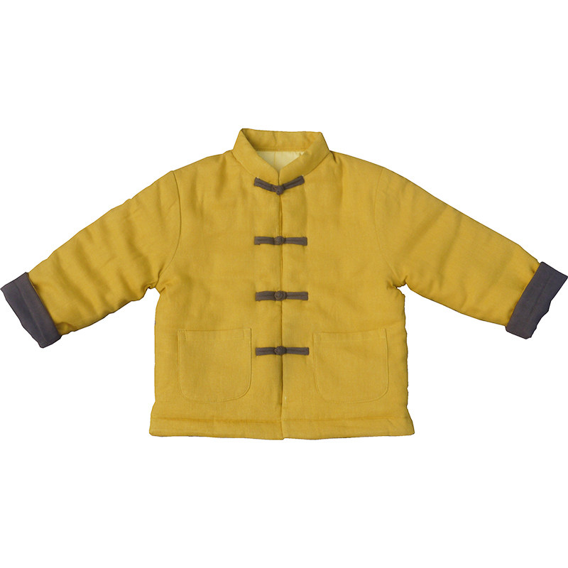 亲子款中式风对襟棉袄拜年服定制