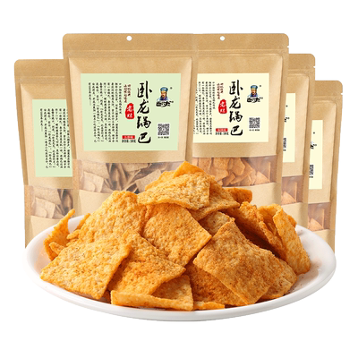 卧龙老灶锅巴100g*5休闲食品