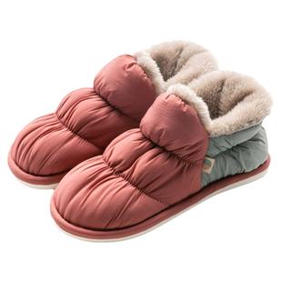 利达妮加绒棉拖鞋女士秋冬季2026新款保暖包跟毛绒棉鞋女外穿冬天