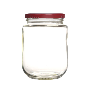 耐高温家用分装收纳储物罐玻璃蜂蜜瓶密封瓶黄桃罐头瓶空瓶子带盖
