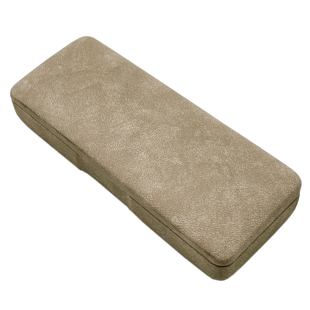 日本单大号奶茶色加长款近视眼镜盒光学男女生ins大号超轻铝高级