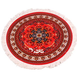 新疆旅游纪念品民族风馕饼地毯鼠标垫小礼物杯垫防烫垫电话小桌垫
