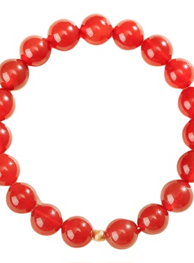 普陀山红玛瑙手串女士天然水晶