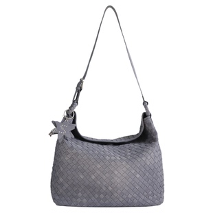 AbbottVINTAGE【星芒编织包】复古小众磨砂皮通勤大容量单肩斜挎