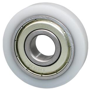 包胶包塑轴承带轴螺杆POM尼龙硬质聚缩醛塑料导轮滑轮耐磨高承载