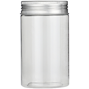 食品密封花茶罐子五谷杂粮菊花豌豆 玉米手拧简易透明塑料瓶 6512