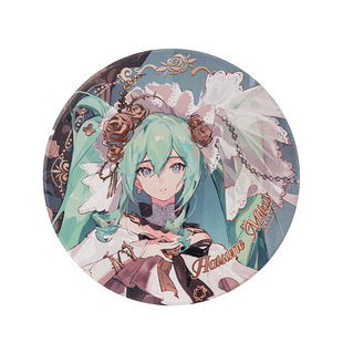 初音未来歌手MIKU歌剧系列徽章陶瓷杯垫拍立得金属流沙冰箱贴周边