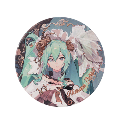 初音未来歌手MIKU歌剧系列徽章陶瓷杯垫拍立得金属流沙冰箱贴周边