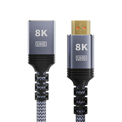 2.1公对母转接线适用HDMI3D视频8K60Hz兼容2.0高清插头延长接口