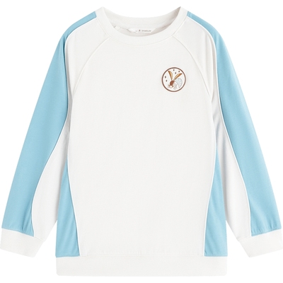 播broadcute童装套头卫衣秋季新款男童女童套头门襟罗纹KEQ3I458