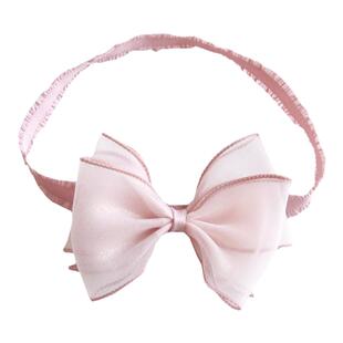 宝宝超仙满月蝴蝶结头饰夏季婴儿发带女婴周岁红色公主百日宴发饰