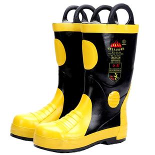 消防鞋消防作训靴消防认证消防防护灭火防护靴02消防靴抢险救援靴