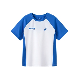 亚瑟士童装夏季新款男童女童运动速干衣儿童短袖T恤羽毛球训练服