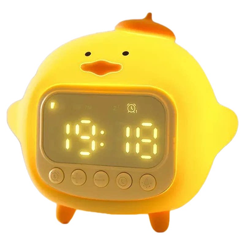 智能鸭子闹钟灯起床神器电子闹铃