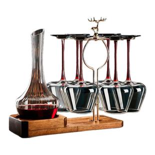 轻奢高档红酒杯套装高级感家用水晶红酒醒酒器高脚杯葡萄酒杯送礼