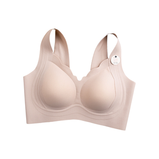 春夏固定杯轻提衣光面无痕背心式文胸内衣亲肤暖感软支撑隐形2362