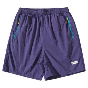 NOTHOMME无氟防水户外水系露营沙滩短裤子宽松自收纳五分裤男