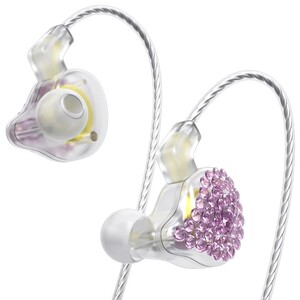 ISK ES80直播监听耳机主播专用有线电脑声卡入耳挂耳式镶钻HIFI