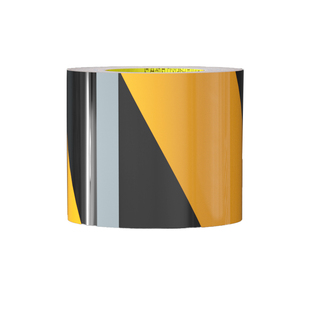 黑黄斜纹反光膜警示胶带反光贴条高亮地贴纸车身5cm10cm防水安全标识斑马地面分区划线警戒夜间防撞反光贴条