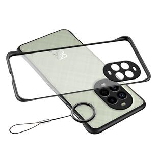 适用华为nova14pro手机壳nove13por新款全包防摔nowa12pr0透明novo11ultra硅胶带挂绳BLK男AL80女AL00无边框