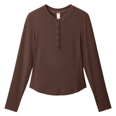 蕉下长袖T恤亨利领打底衫