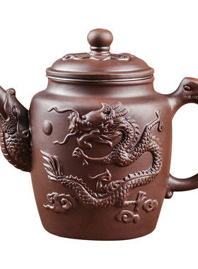 宜兴紫砂壶不锈钢过滤泡茶器家用大容量茶碗杯套装功夫茶具花茶壶