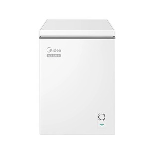 美的100升冷藏冷冻转换PCM内胆小冰柜囤货小冷柜一级能效极地白