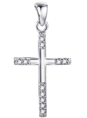 纯正迷您时尚圣诞妈妈十字架吊坠