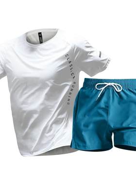 羽毛球服男运动套装夏季冰丝速干