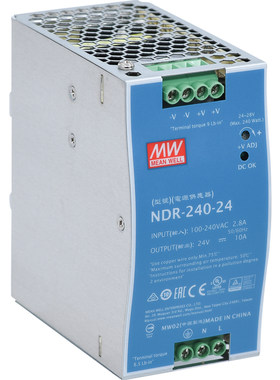 明纬NDR-240W导轨开关电源24V48V