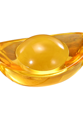 黄水晶元宝家居聚宝盆配件