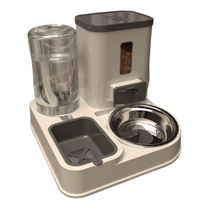 宠物喂食器猫碗狗碗猫食盆狗食盆猫咪饮水器宠物喂食饮水一体机碗