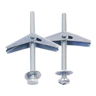 铁飞机膨胀螺丝十字圆头空心墙纤维石膏板兰花夹壁虎六角伞型批发