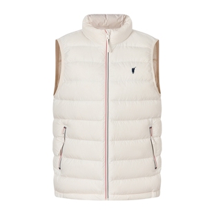 POLOWALK女装排骨羽绒马甲2025冬装新款女士轻薄羽绒外套立领背心