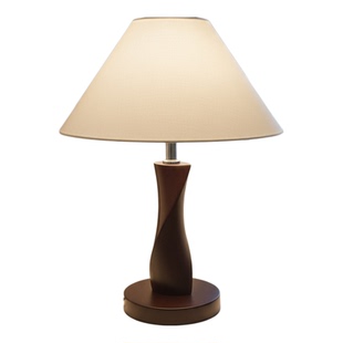 实木新中式简约台灯卧室床头灯温馨家用书桌中古氛围民宿遥控夜灯