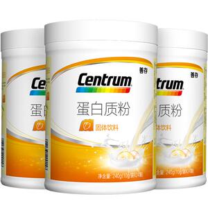 善存澳洲进口奶源成人蛋白粉乳清蛋白质粉植物蛋白粉10g*24袋*3罐