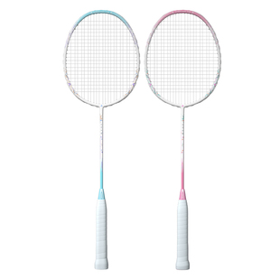 川崎羽毛球拍糖水官方正品初晴超轻全碳素新手初学者均衡单双打拍