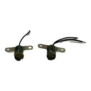 BA15S灯座灯头卡口带线BA15D卡口B15mm单双触点平角灯座能固定