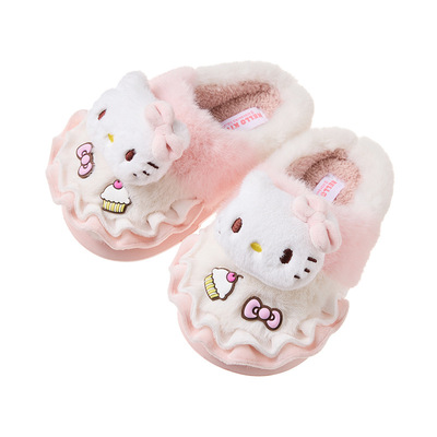 2025冬季新款女童kt凯蒂猫棉拖鞋