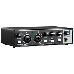得普声MD22电脑外置声卡手机直播录音K歌游戏乐器录制支持USB降噪