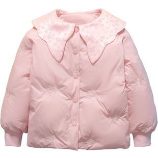 雅鹿洋气女童轻薄羽绒服内胆女宝幼童小童2025新款婴幼儿秋冬外套