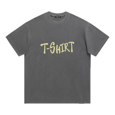 i.t GROUNDZERO潮牌TSHIRT百搭复古圆领做旧宽松纯棉短袖T恤上衣