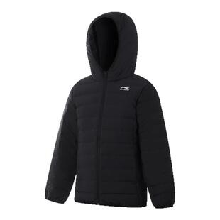 李宁儿童羽绒服短款男女中大童秋冬季新款宽松加厚鸭绒保暖外套