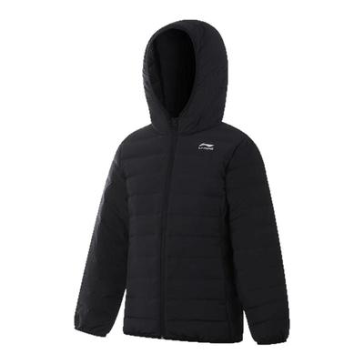 李宁儿童羽绒服短款鸭绒保暖外套