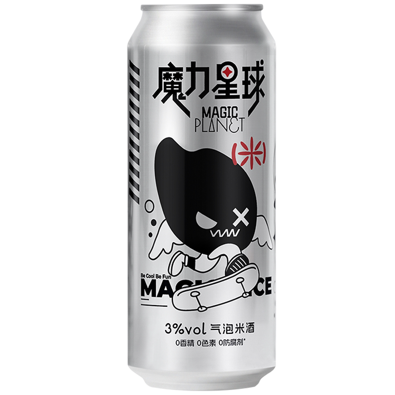 魔力星球气泡米酒原味3度500ml